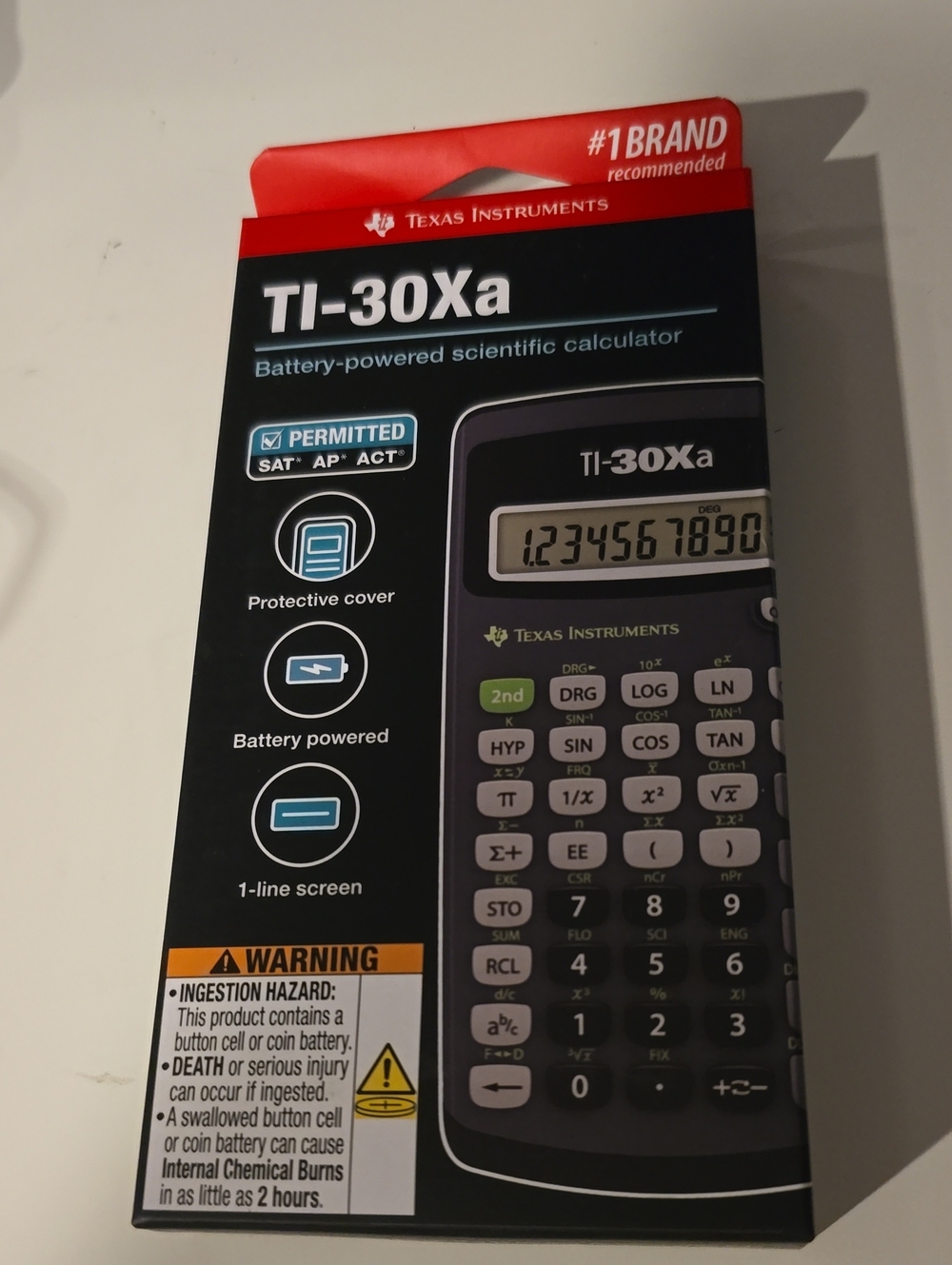 Brand New Texas Instruments TI-30Xa Scientific Calculator - Black